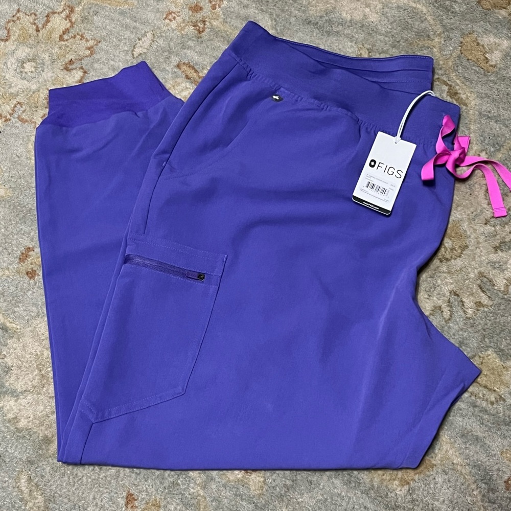 FIGS  Purple Zamora Jogger Scrub pant 3XL, NEW with tags